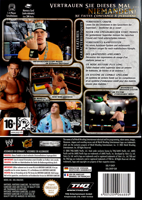 WWE Day Of Reckoning 2 — box-2D-back (FR)