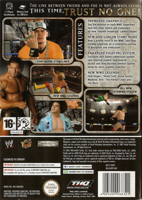 WWE Day Of Reckoning 2 — box-2D-back (EU)
