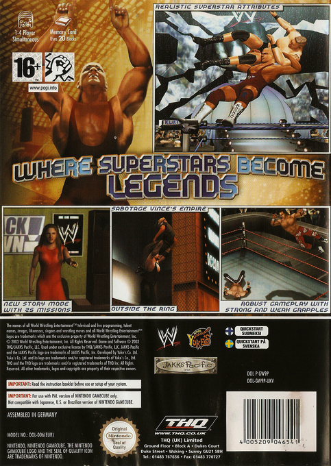 WWE Wrestlemania 19 — box-2D-back (EU)
