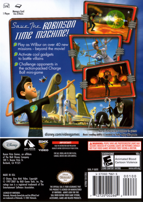 Meet The Robinsons — box-2D-back (US)