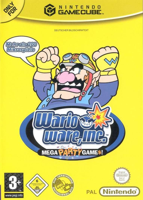 Wario Ware Inc. - Mega Party Game$! — box-2D (DE)