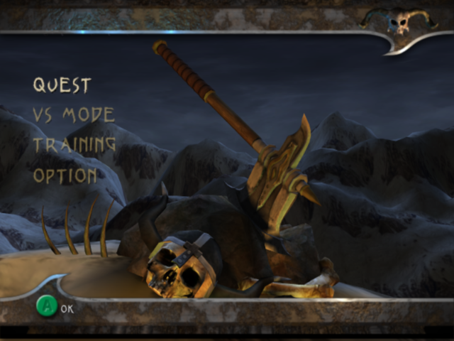 Warrior Blade - Rastan vs. Barbarian Hen — sstitle (JP)