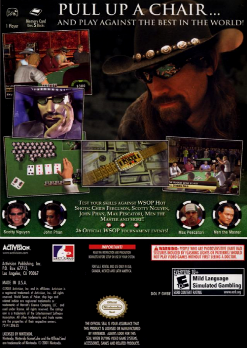 World Series Of Poker — box-2D-back (US)