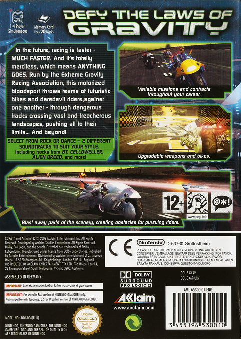 XGRA - Extreme-G Racing Association — box-2D-back (EU)