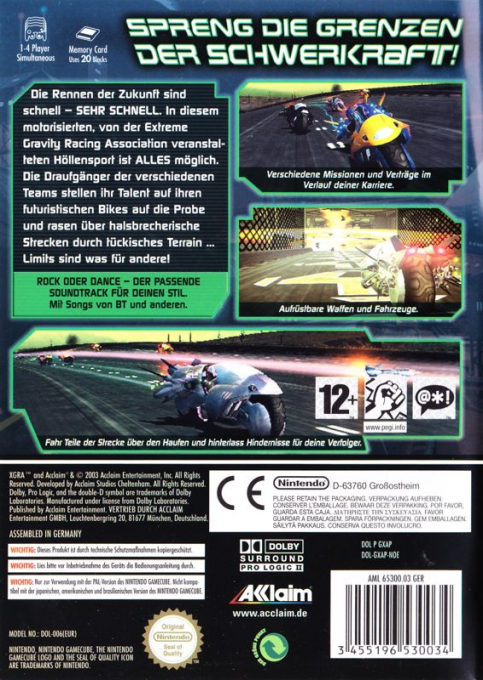 XGRA - Extreme-G Racing Association — box-2D-back (DE)