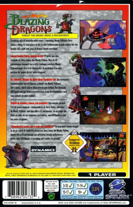 Blazing Dragons — box-2D-back (DE)