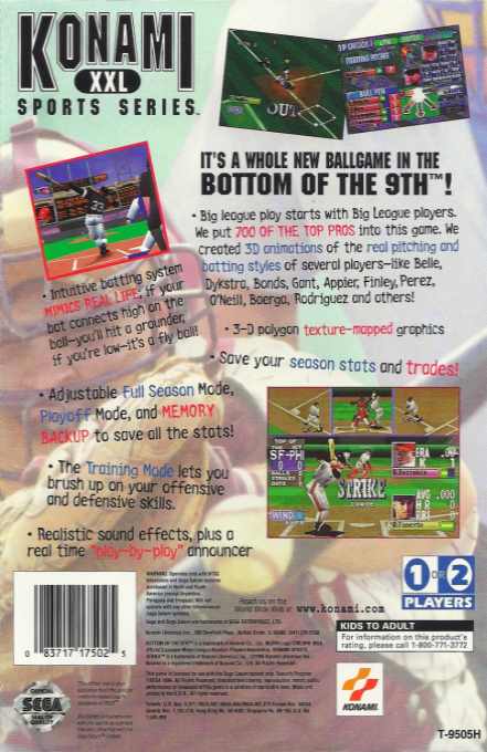 Bottom of the 9th — box-2D-back (US)