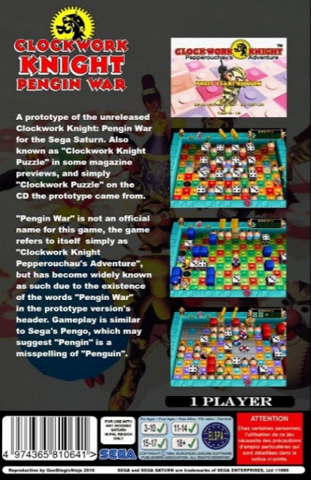 Clockwork Knight Puzzle - Pengin War — box-2D-back (EU)