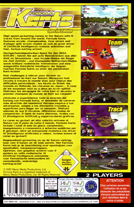 Formula Karts - Special Edition — box-2D-back (EU)