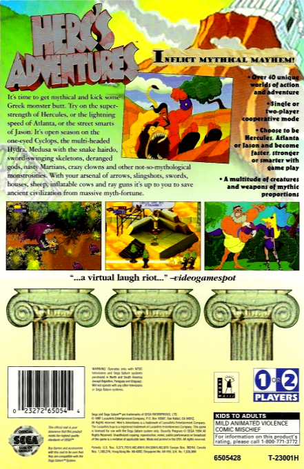 Herc's Adventures — box-2D-back (US)