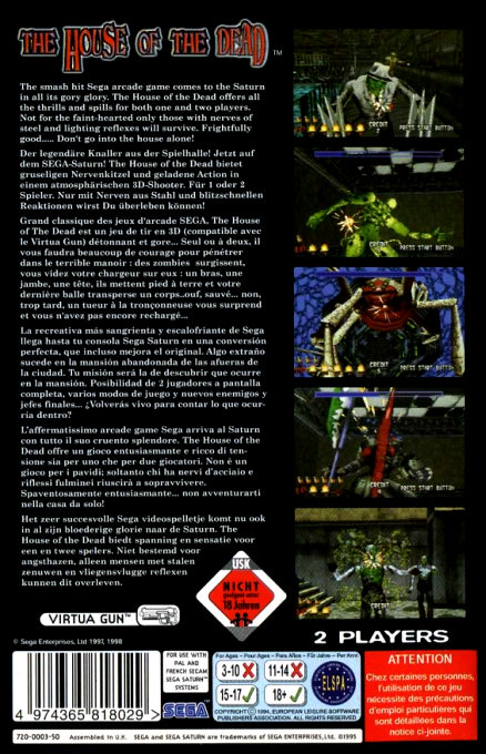 House Of The Dead, The — box-2D-back (EU)
