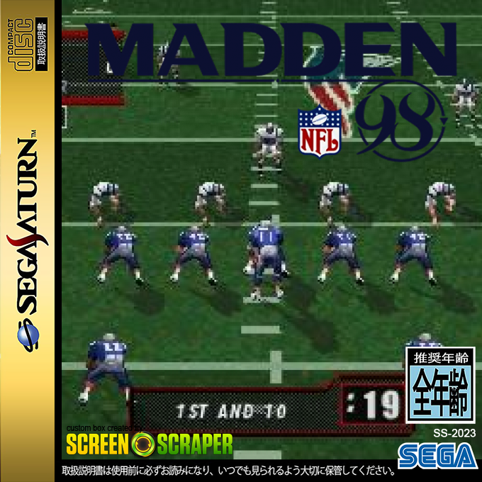 Madden NFL 98 — box-2D (SS)