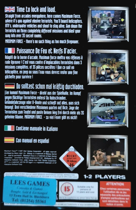Maximum Force — box-2D-back (EU)