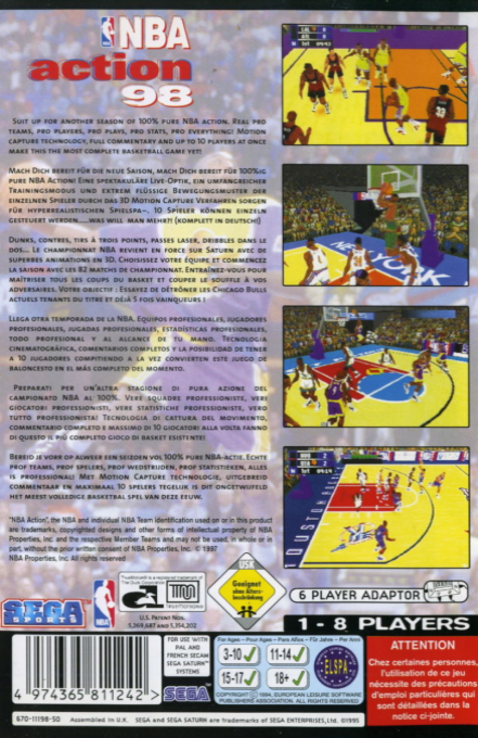 NBA Action 98 — box-2D-back (EU)