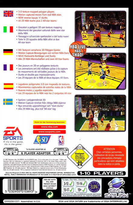 NBA Live 97 — box-2D-back (EU)