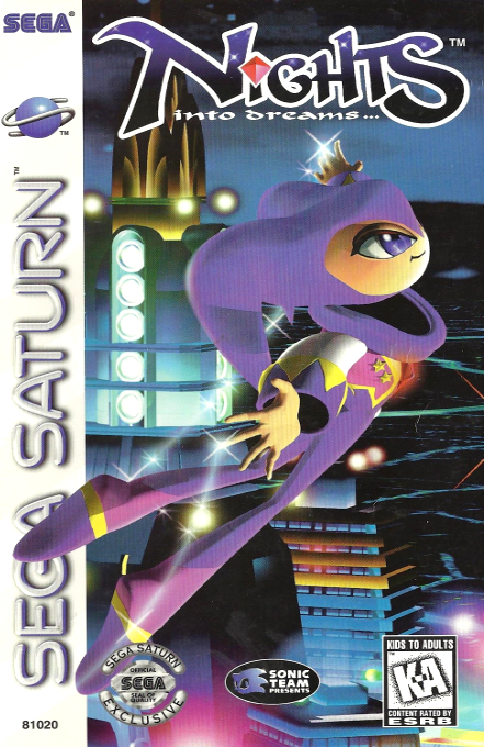 NiGHTS into Dreams... box art