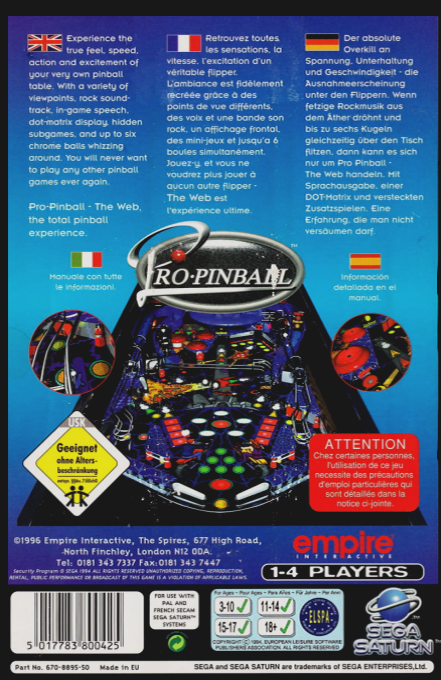 Pro Pinball - The Web — box-2D-back (EU)