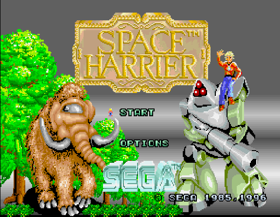 Sega Ages Space Harrier — sstitle (WOR)
