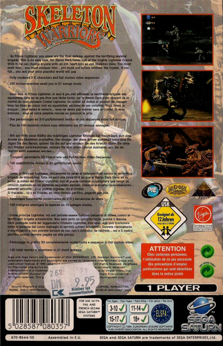 Skeleton Warriors — box-2D-back (EU)