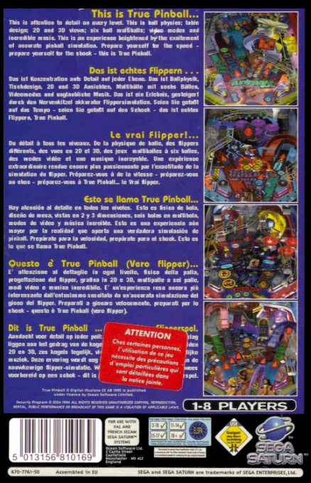 True Pinball — box-2D-back (EU)