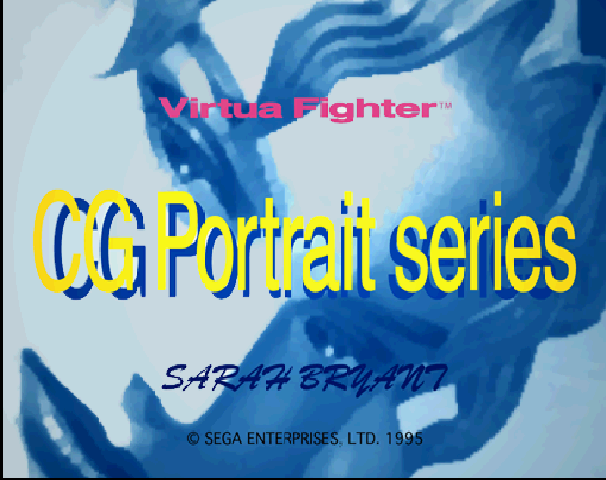 Virtua Fighter Cg Portrait Series Volume 1 Sarah Bryant — sstitle (WOR)