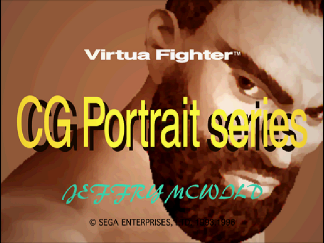 Virtua Fighter Cg Portrait Series Vol. 10 - Jeffry Mcwild — sstitle (JP)