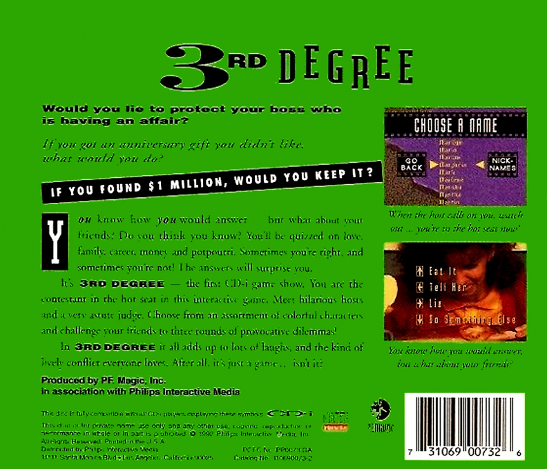3rd Degree — box-2D-back (US)