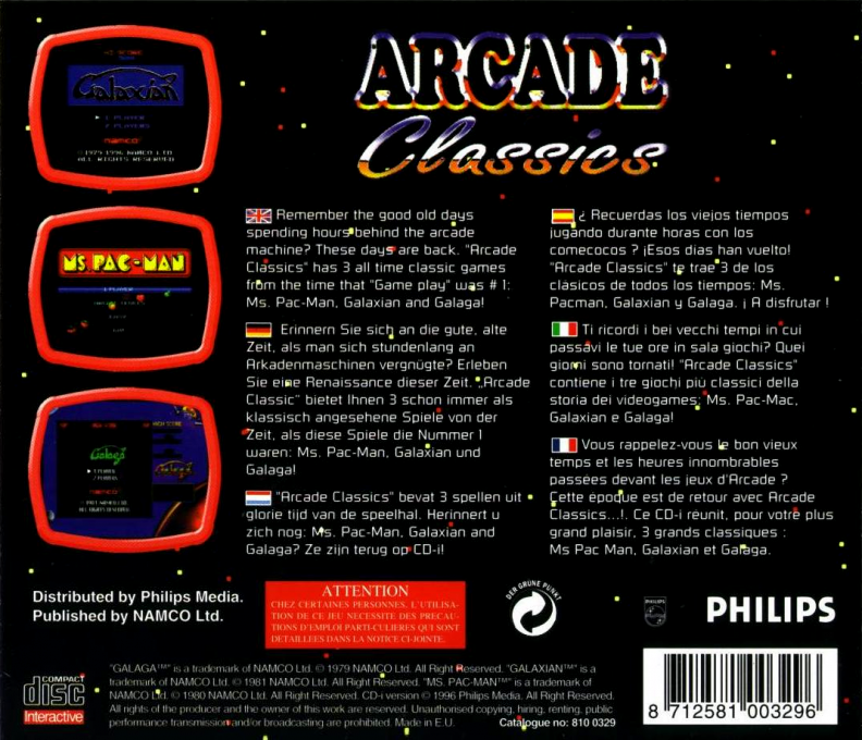 Arcade Classics — box-2D-back (EU)