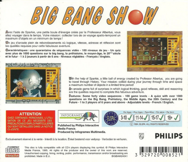 Big Bang Show — box-2D-back (EU)