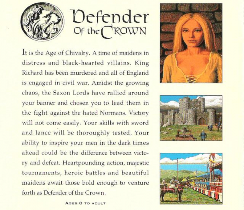 Defender Of The Crown — box-2D-back (WOR)