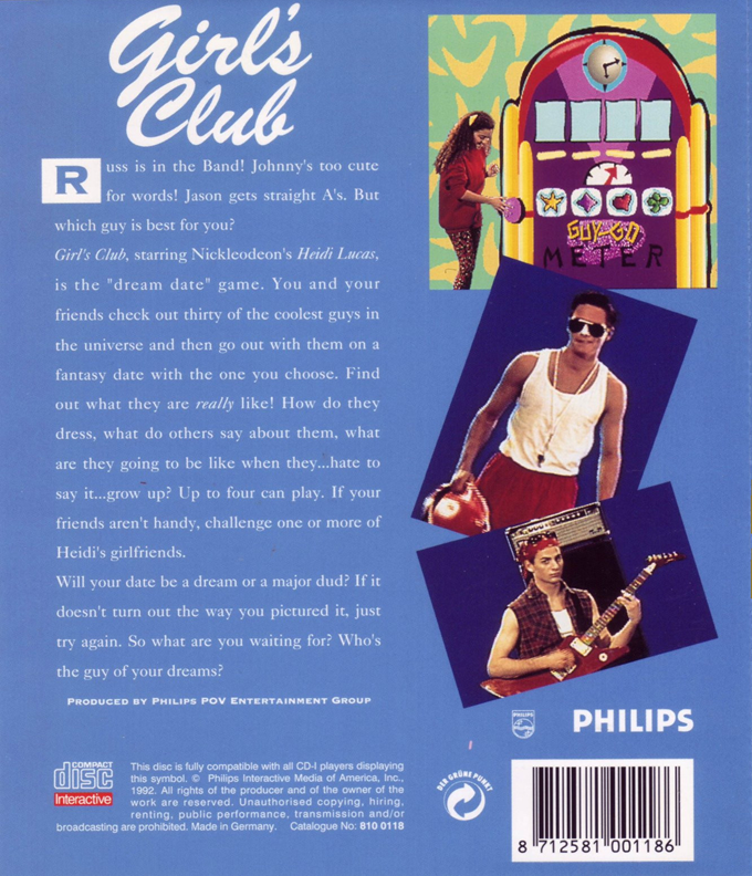 Girl's Club — box-2D-back (US)