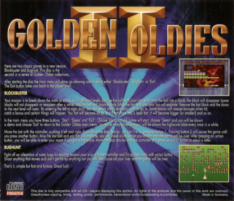 Golden Oldies 2 — box-2D-back (EU)