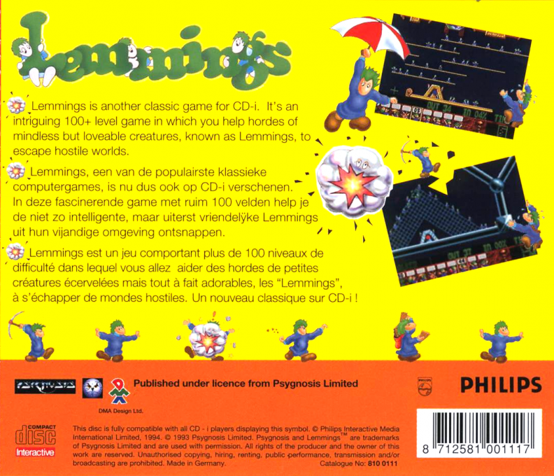 Lemmings — box-2D-back (EU)