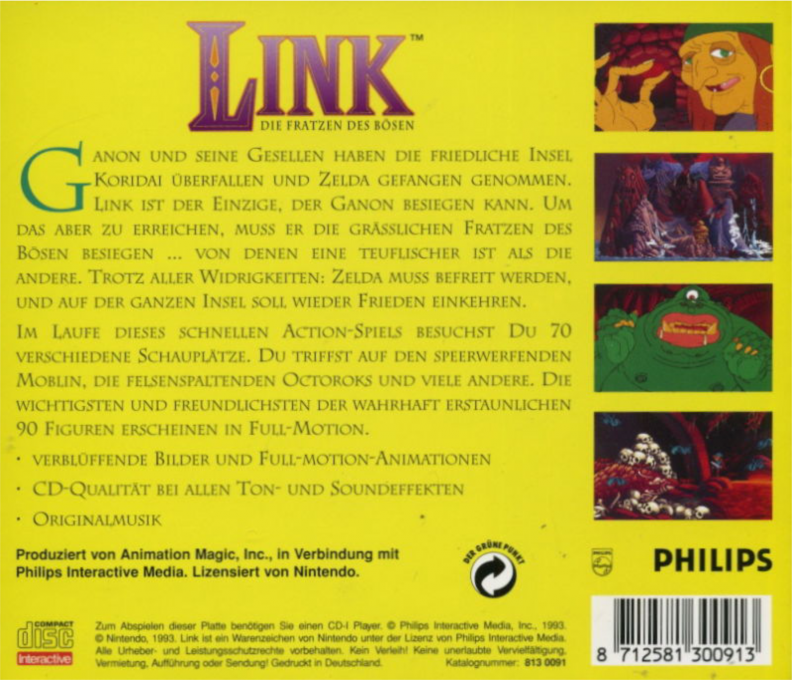 Link - The Faces Of Evil — box-2D-back (DE)