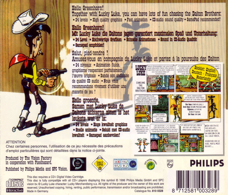 Lucky Luke - The Video Game — box-2D-back (EU)