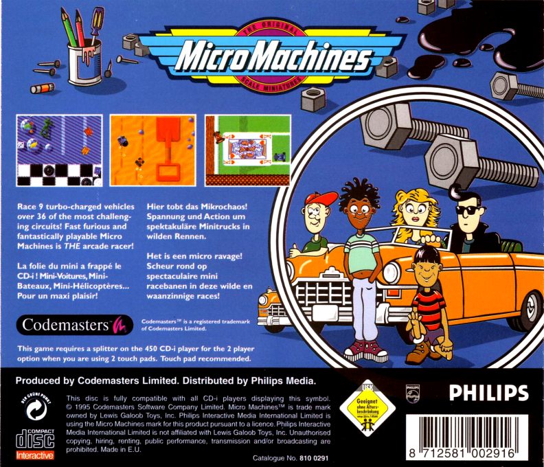 Micro Machines — box-2D-back (EU)