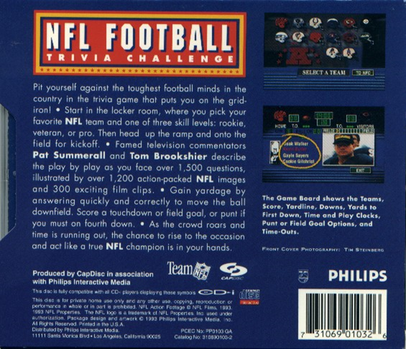 NFL Football Trivia Challenge — box-2D-back (US)