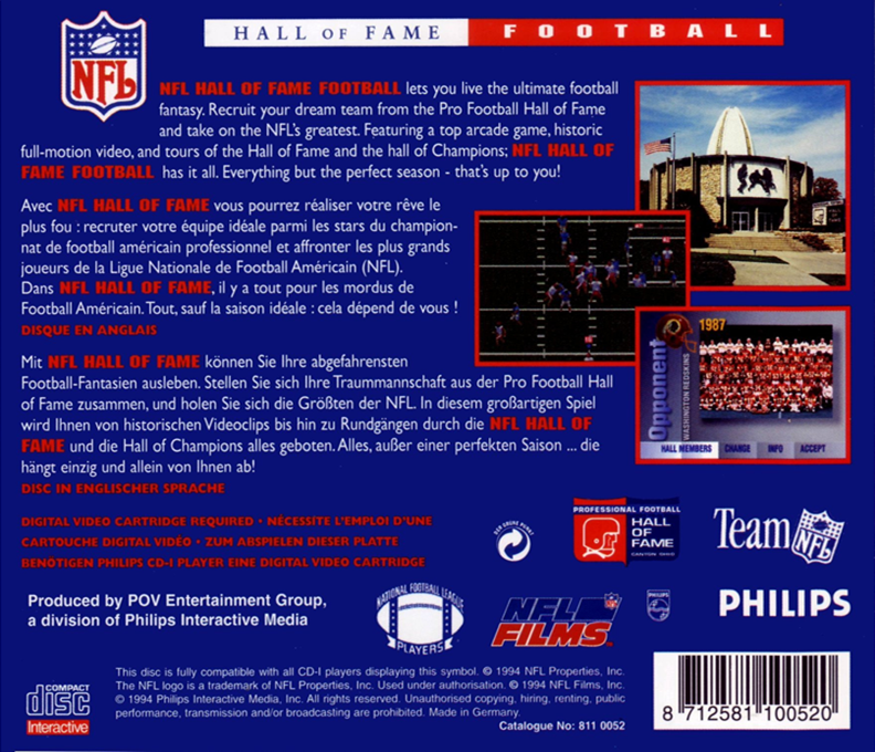 NFL Hall of Fame Football — box-2D-back (EU)