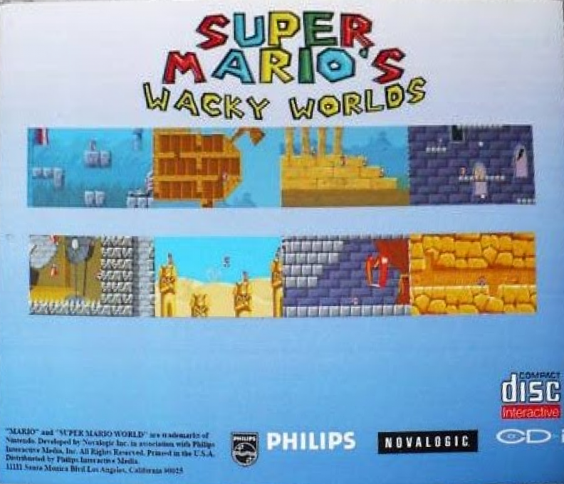 Super Mario's Wacky Worlds — box-2D-back (WOR)
