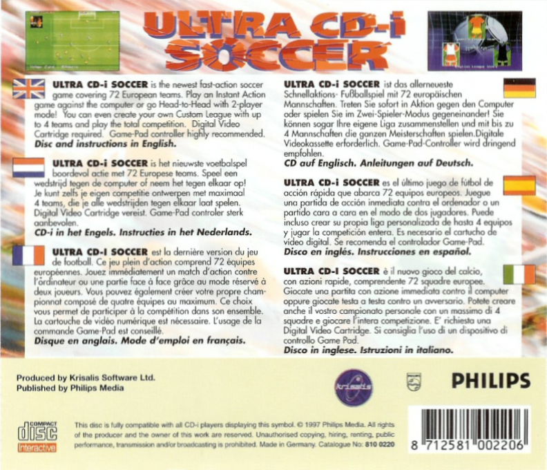 Ultra Cd-i Soccer — box-2D-back (WOR)