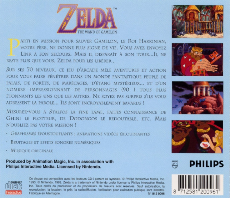 Zelda - The Wand Of Gamelon — box-2D-back (FR)