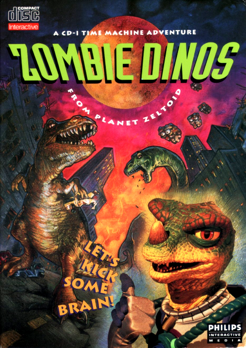 Zombie Dinos From Planet Zeltoid box art