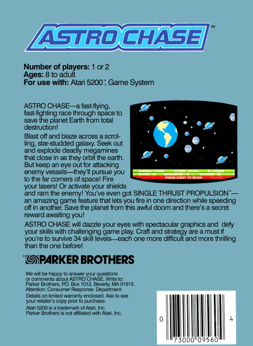 Astro Chase — box-2D-back (US)