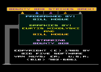 Bounty Bob Strikes Back! — sstitle (US)
