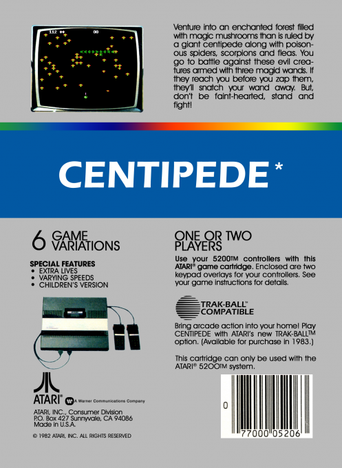 Centipede — box-2D-back (US)