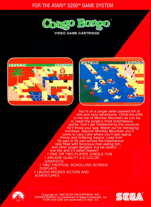 Congo Bongo — box-2D-back (US)