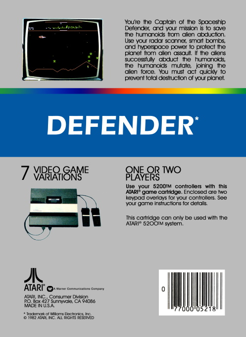 Defender — box-2D-back (US)