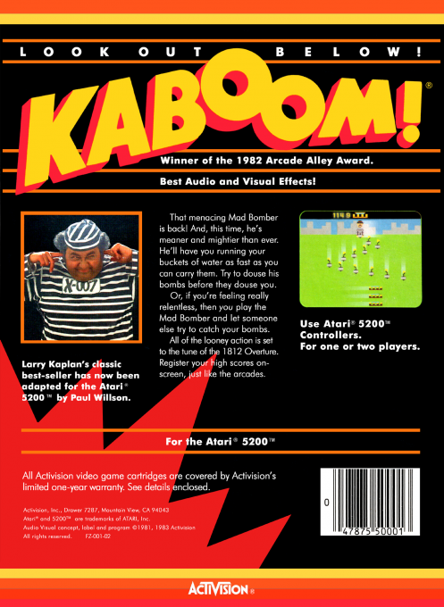 KABOOM! — box-2D-back (US)