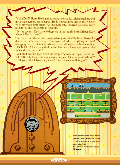 Keystone Kapers — box-2D-back (US)