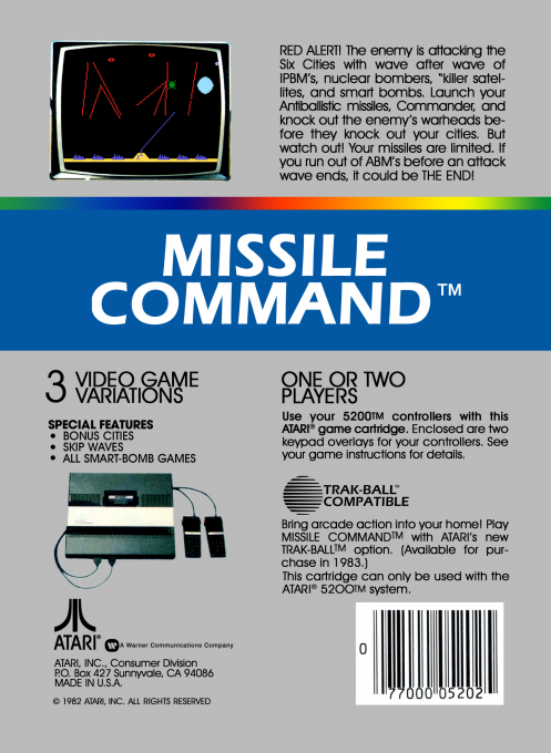 Missile Command — box-2D-back (US)